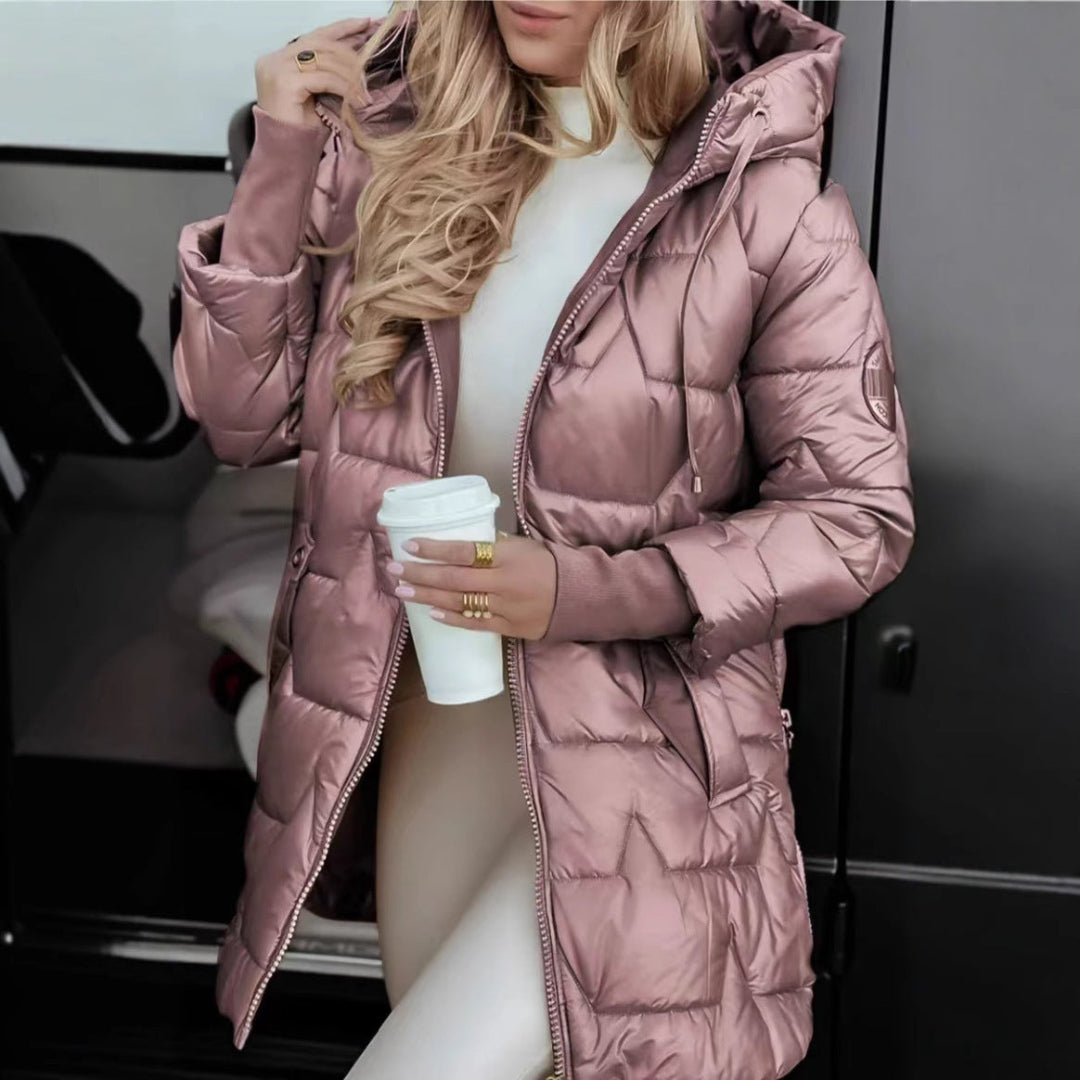 Tova — Midnight Sleeveless Puffer Coat