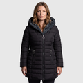The Sora — Quilted Puffer with Rabbit Fur Collar