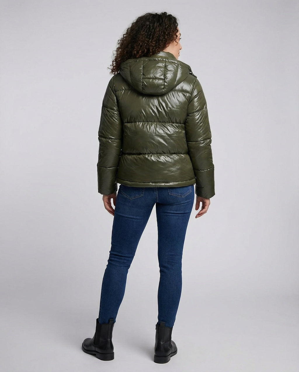 The Elara Puff — Moss Quilted Jacket