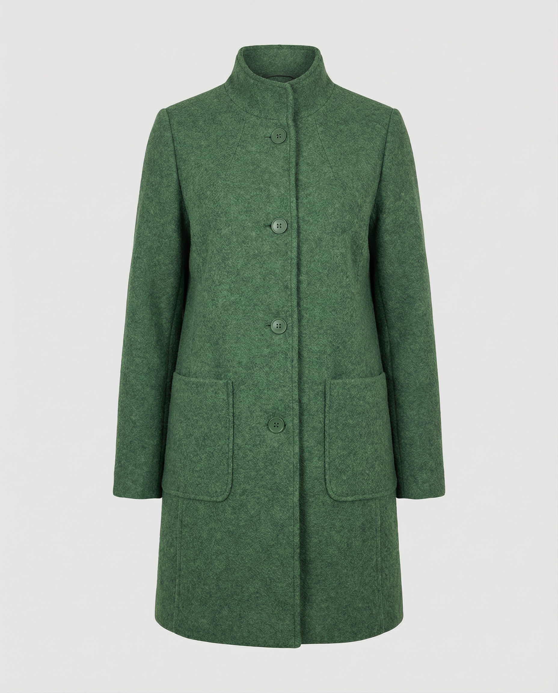 The Soren — Mist Wool-Blend Coat