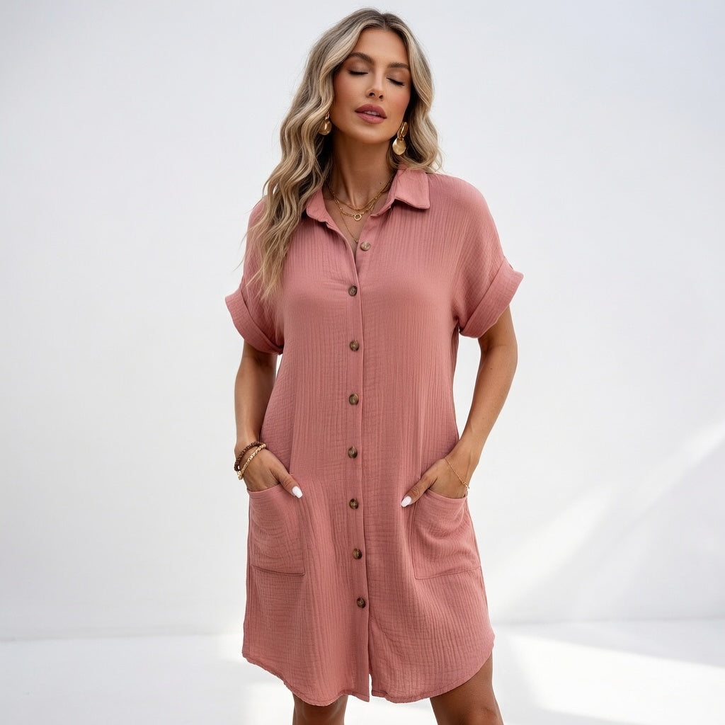 Béatrice™ — Robe chemise élégante et sans effort