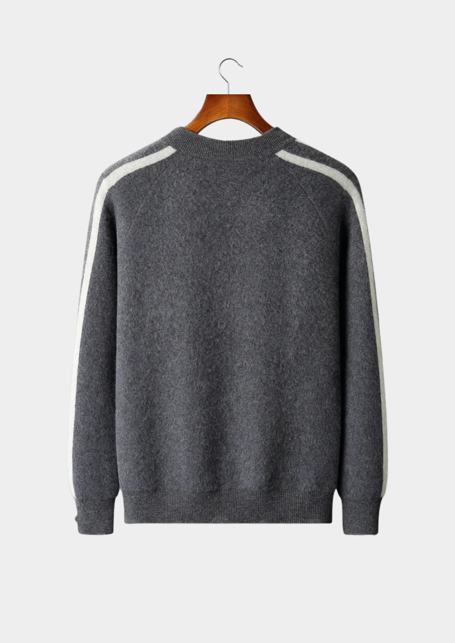 Cardigan en laine mérinos extra-fine pure avec rayures