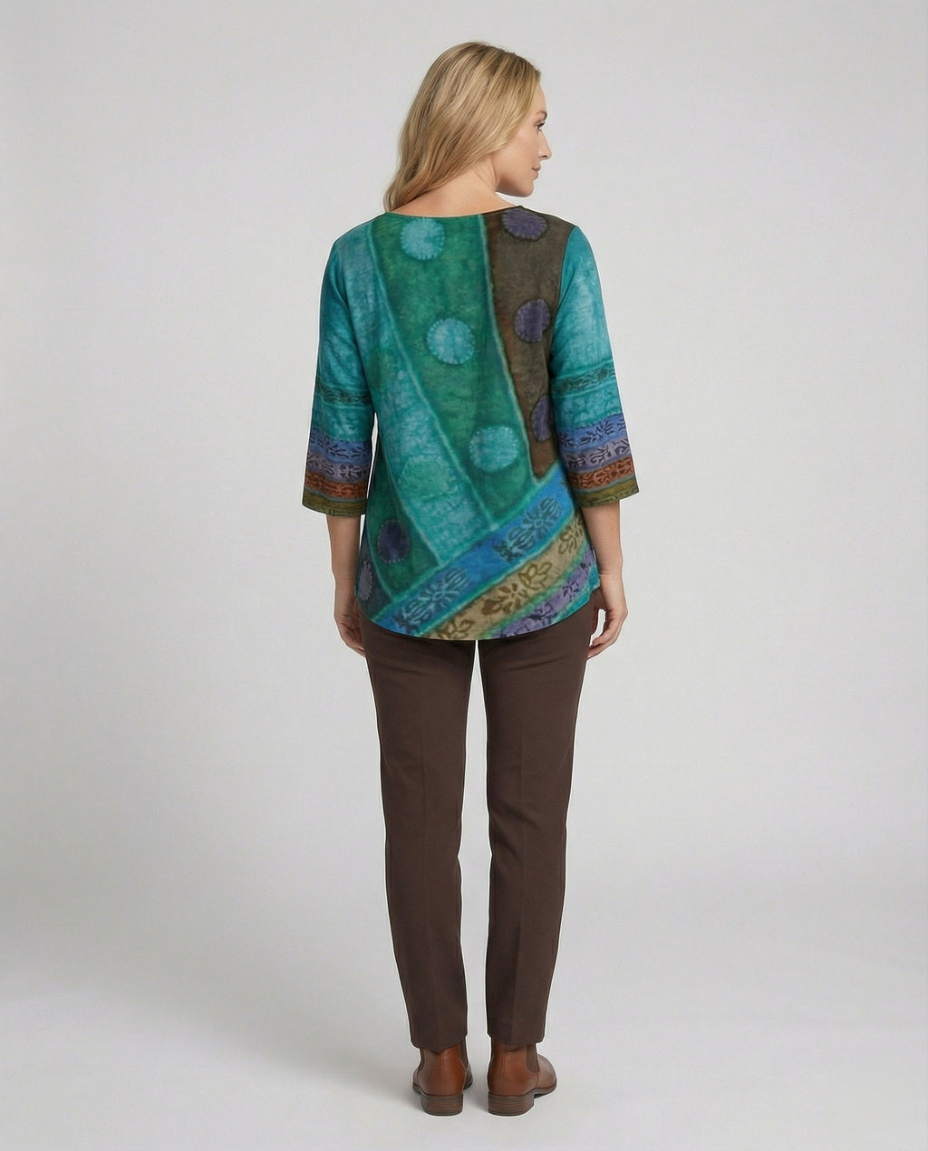 The Kaia Tunic — Evergreen Patchwork