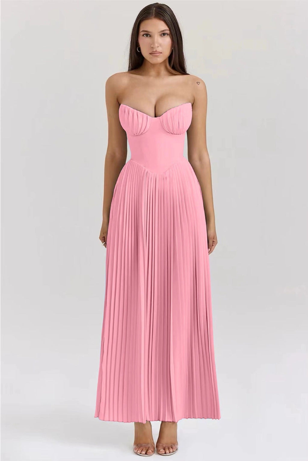 MARCELLA | Robe Longue avec Drapé Léger