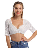Calla Lace Crop — Ivory Veil