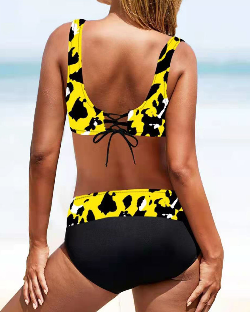 Eva - Bikini coloré éclatant et joyeux