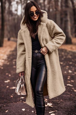 The Kaia — Hooded Teddy Coat