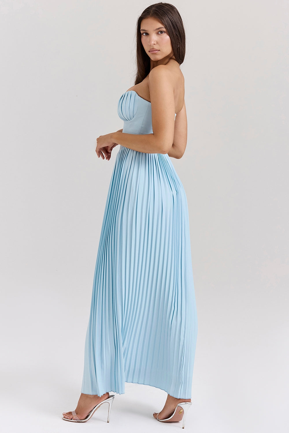 MARCELLA | Robe Longue avec Drapé Léger