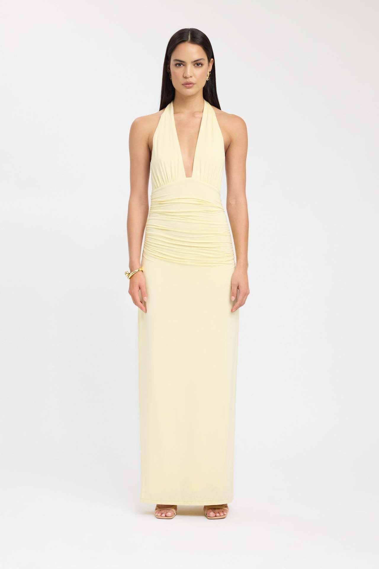 CARMEN | Robe Maxi avec Taille Froncée