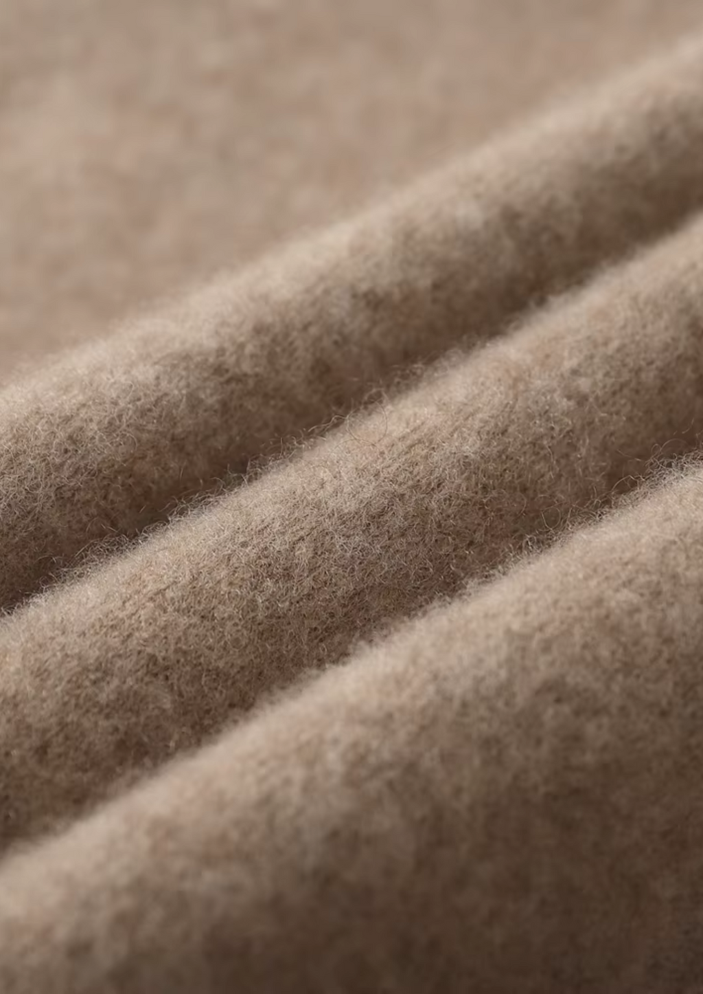 Sweat à capuche zippé en cachemire premium bicolore