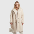 The Miko Teddy — Caramel Long Coat