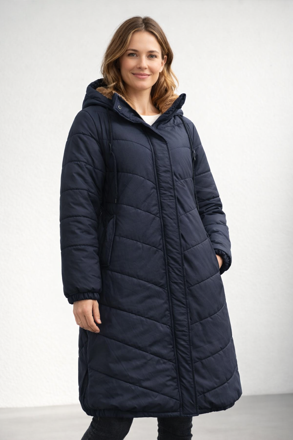 Tova — Noir Quilted Puffer Coat