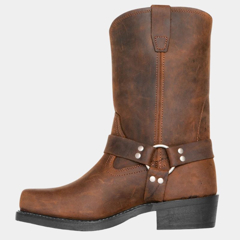 Rafe — Dark Saddle Cowboy Boots