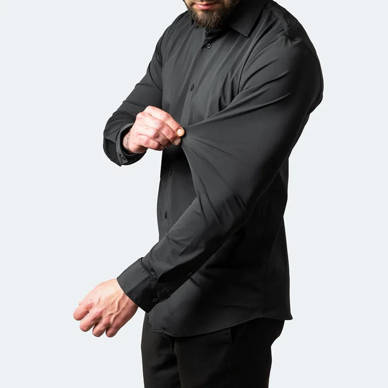 The Kaelen — Slim-Fit Stretch Shirt