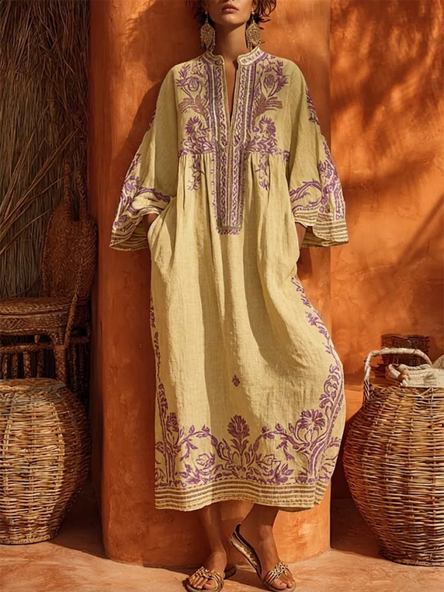 Elena™ | Robe longue maxi méditerranéenne