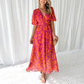 Luna™ - Robe Midi Flora Contemporaine