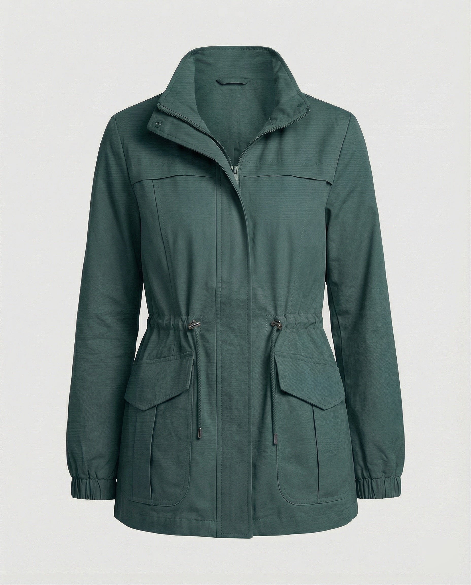 Elara Utility Jacket — Khaki