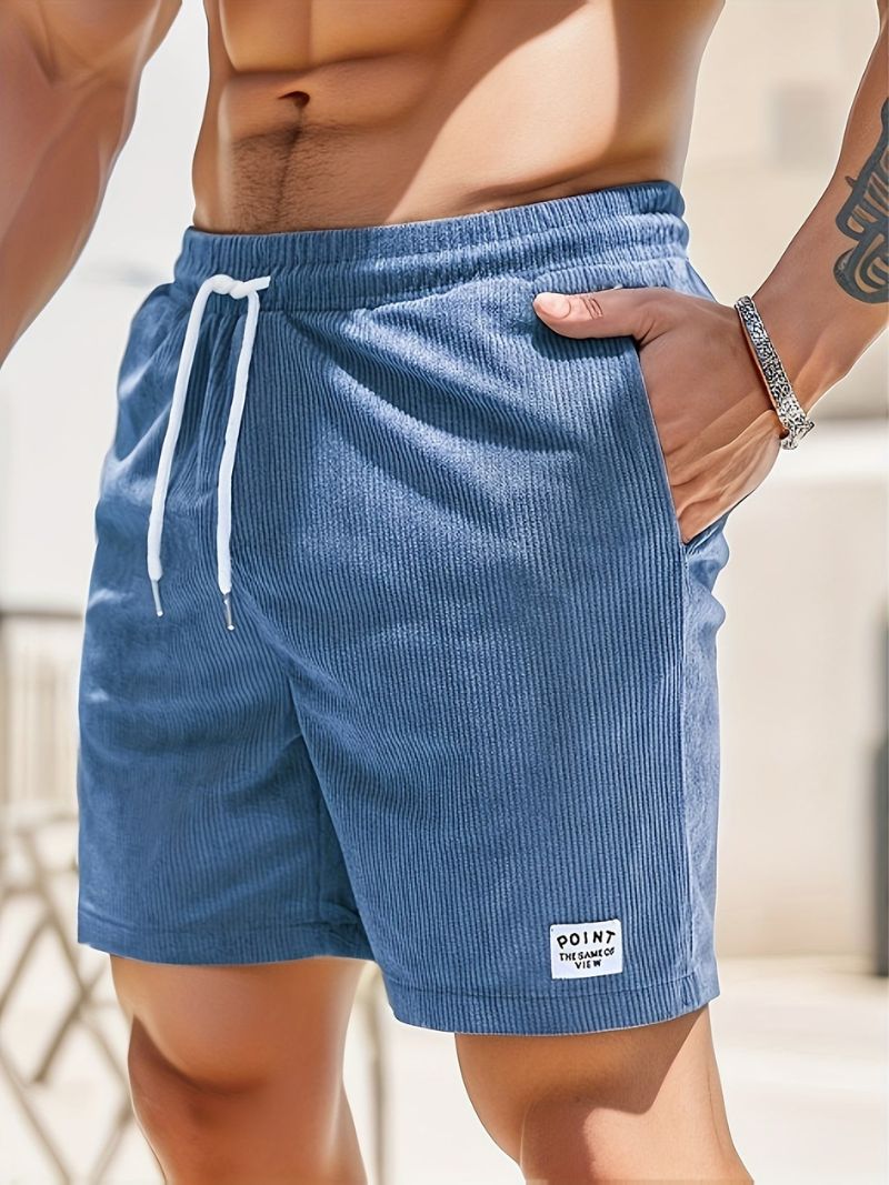 The Cael Cord — Moss Ribbed Shorts