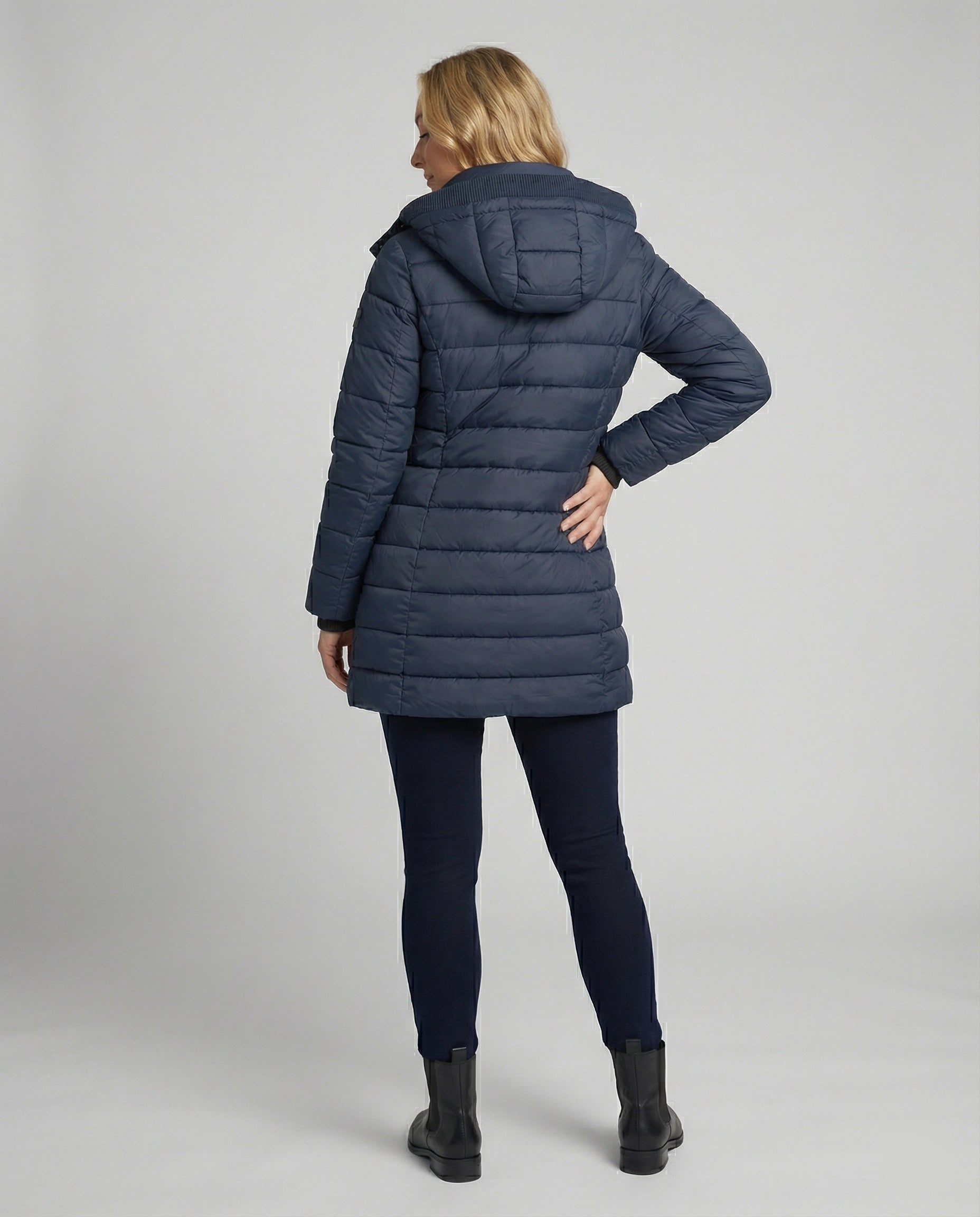 The Elia Longline — Marine Puffer Coat
