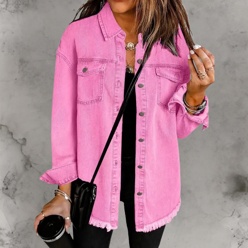 The Kaelen — Longline Denim Jacket