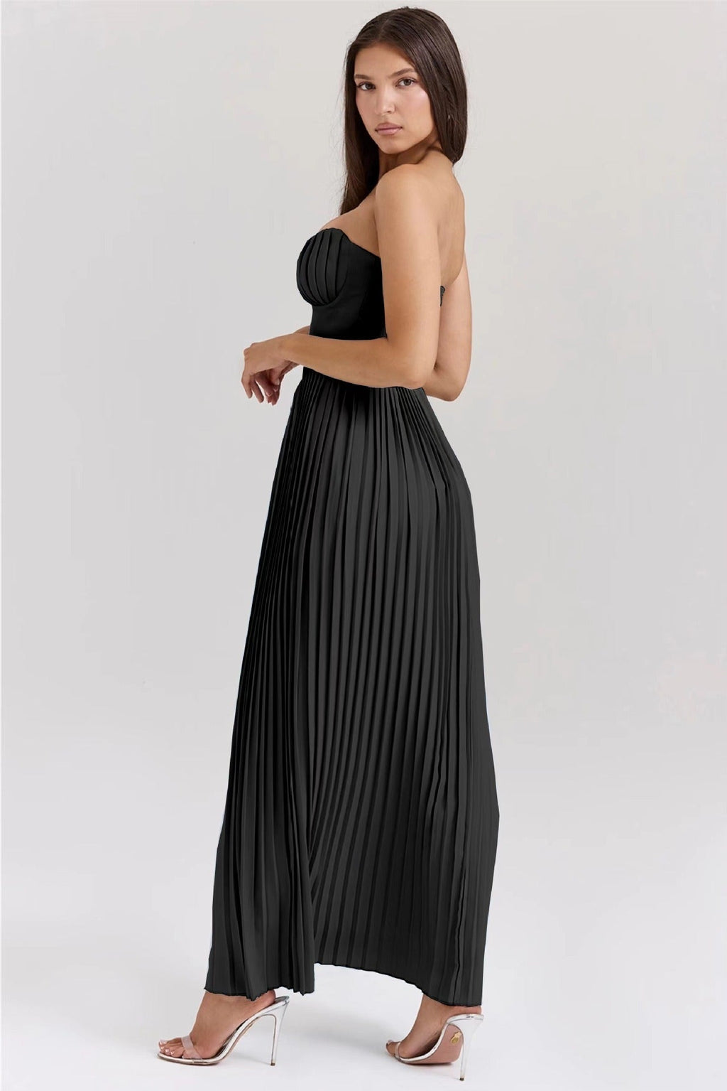 MARCELLA | Robe Maxi à Drapeau Doux