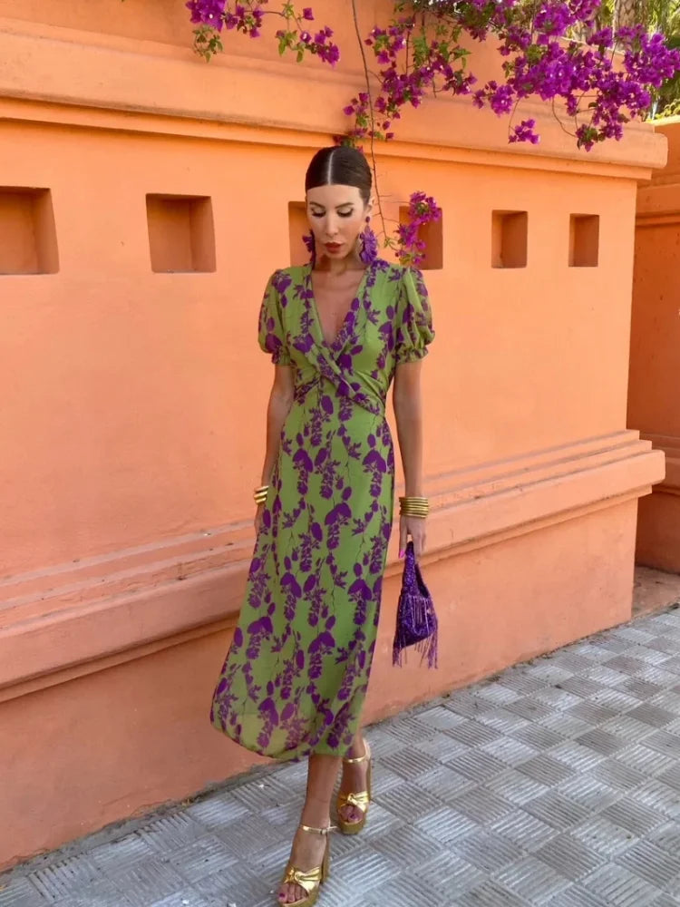 Lieke™ - Robe d'été vibrante à motifs