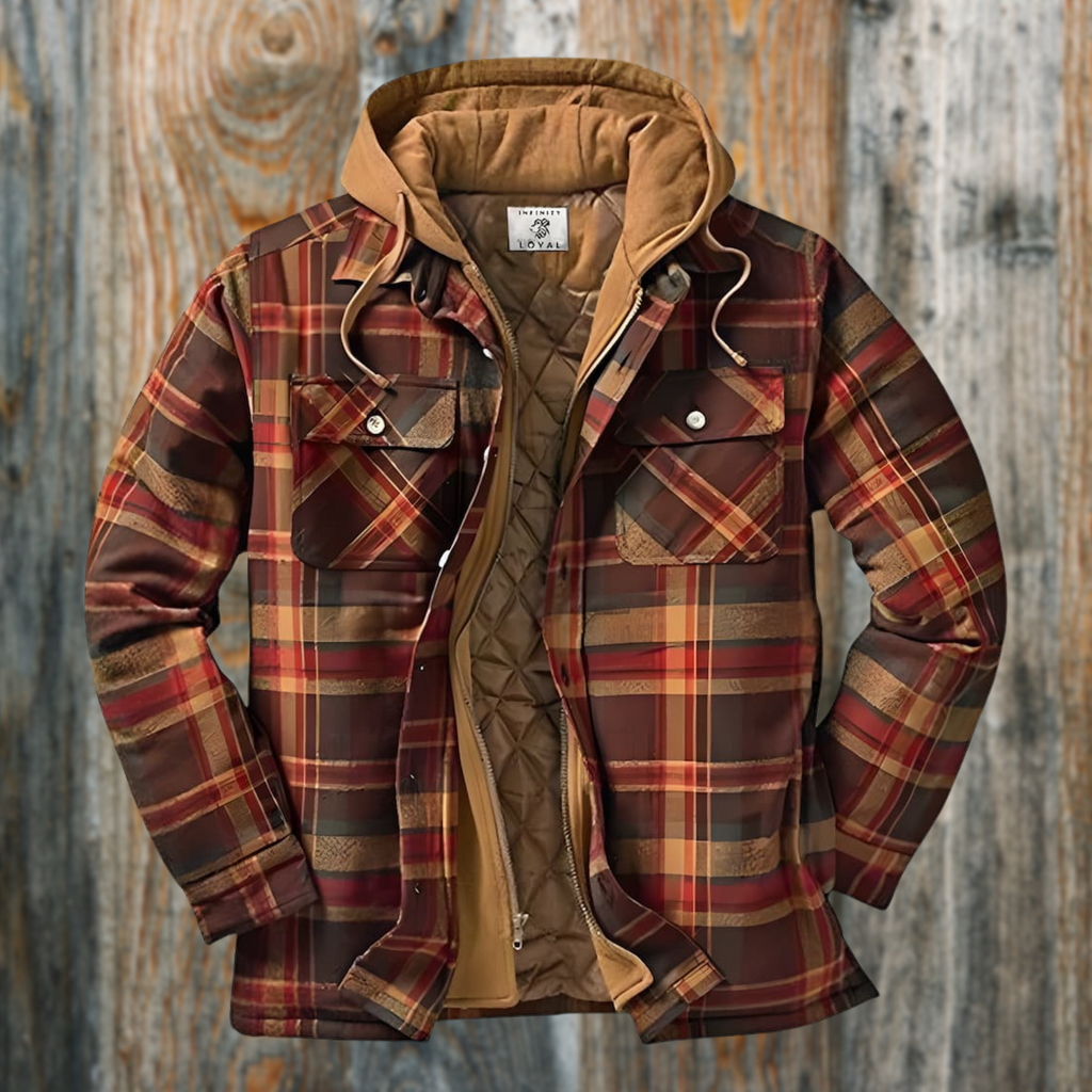 The Alaric — Quilted Lined Lumberjack in Blue