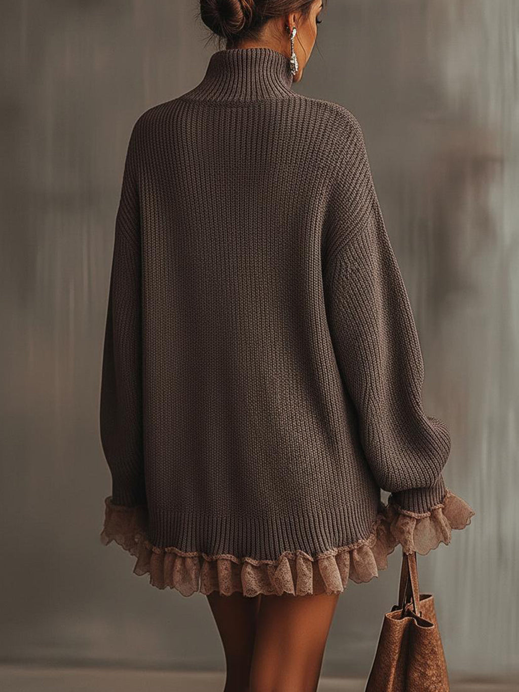 Nina | Robe en maille avec volants