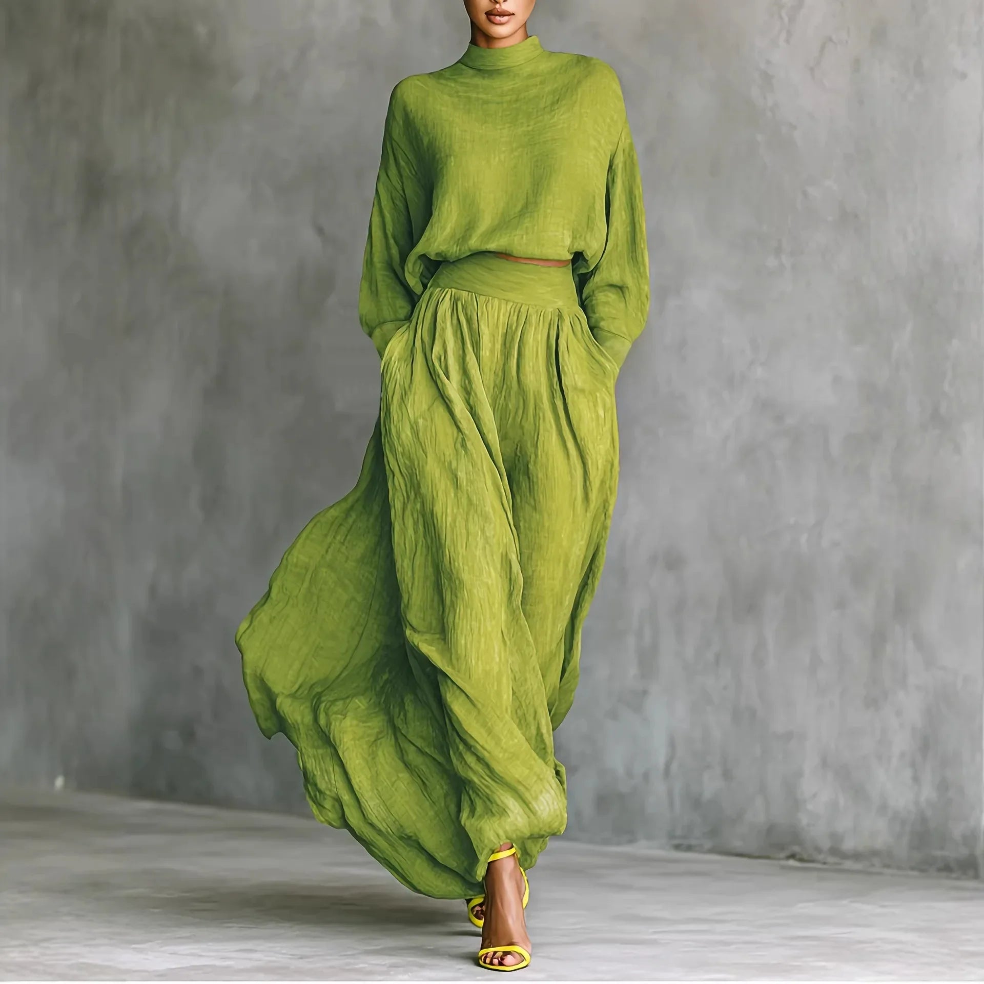 HELENA | Ensemble assorti avec jambes larges