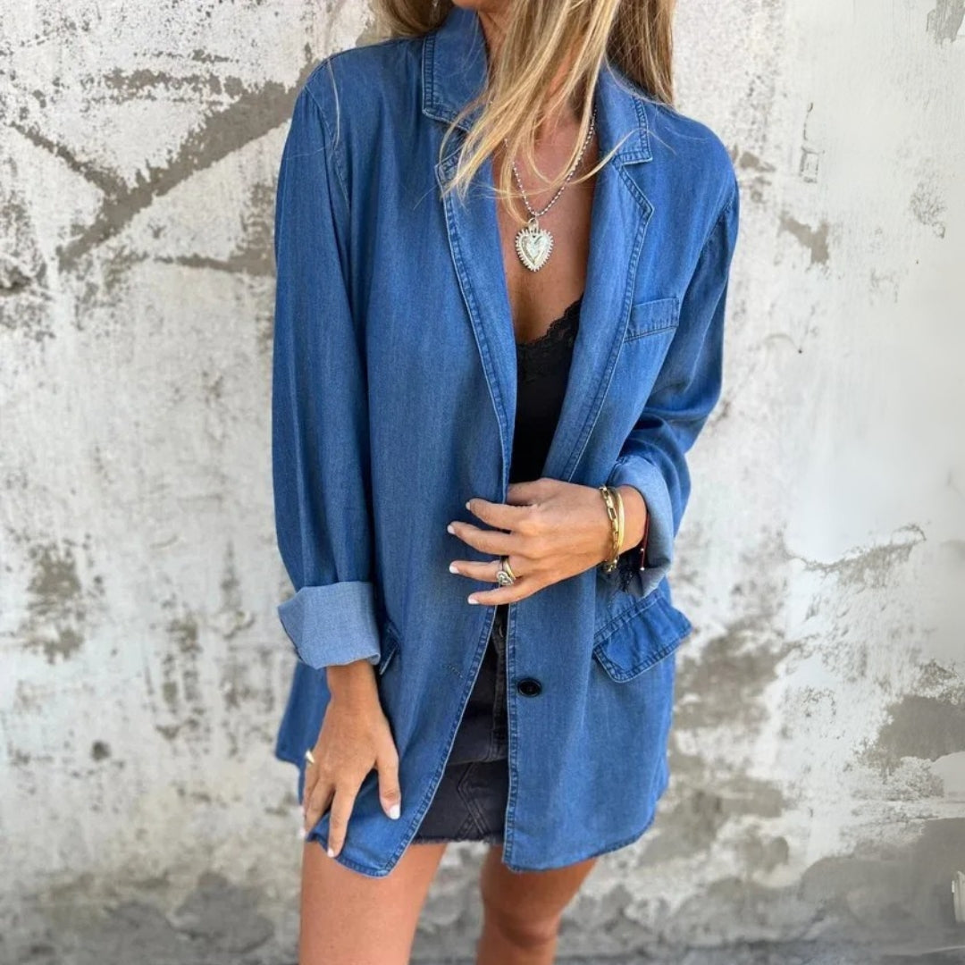 Sarah | Blazer en jean facilité