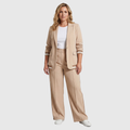 The Liora Set — Tailored Blazer & Trousers in Khaki
