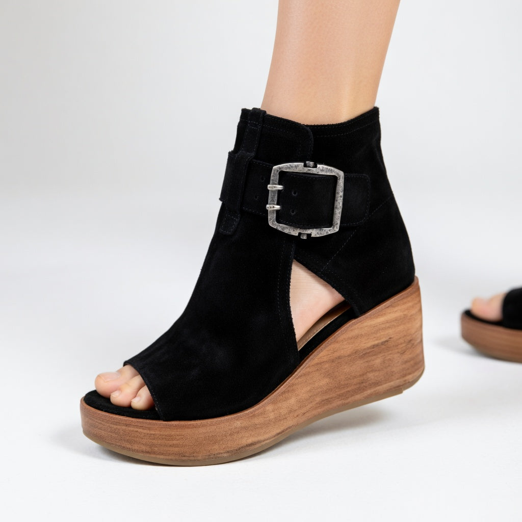 Orélisse™ - Bottines à talons ouverts au design contemporain
