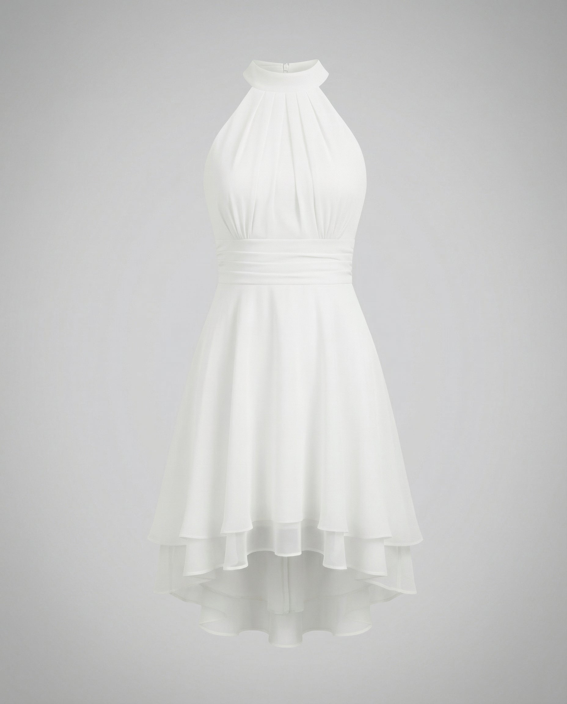 Isla Ruffle Dress — Midnight