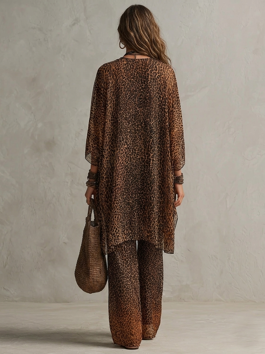 Ensemble Trio Luxe Léopard Bohème