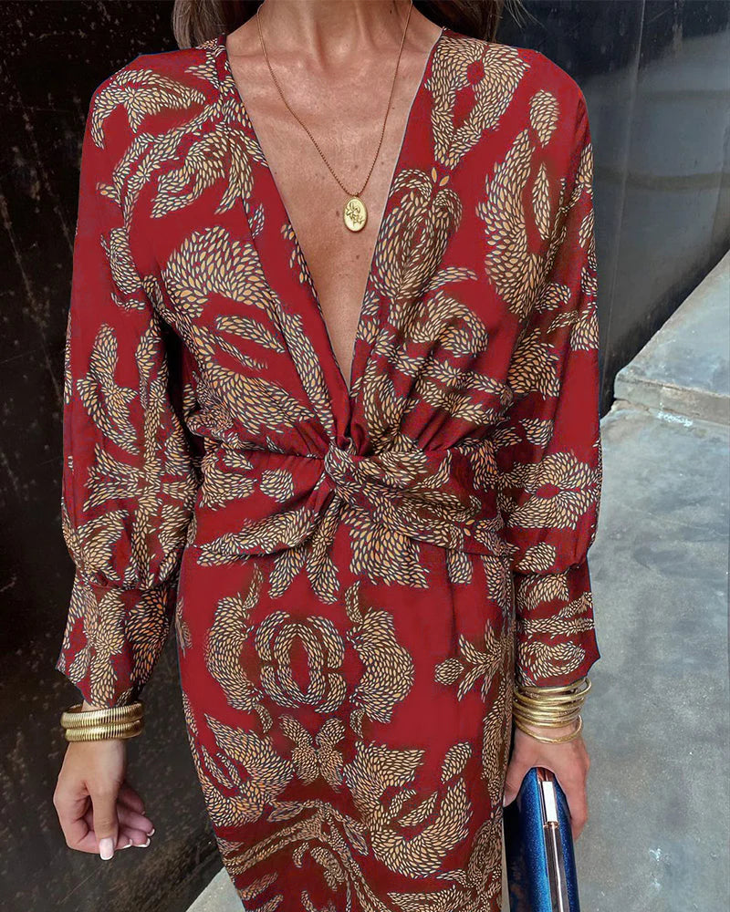 Maud™ - Robe Sophistiquée avec Détail Torsadé sur le Devant