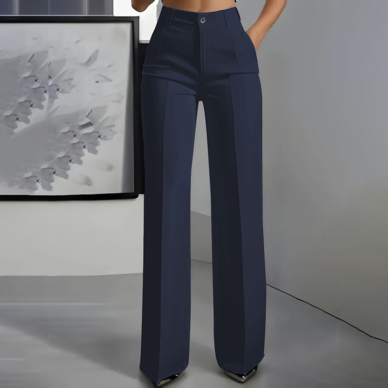 The Elora — Midnight Wide-Leg Trousers
