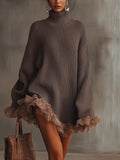 Nina | Robe en maille avec volants