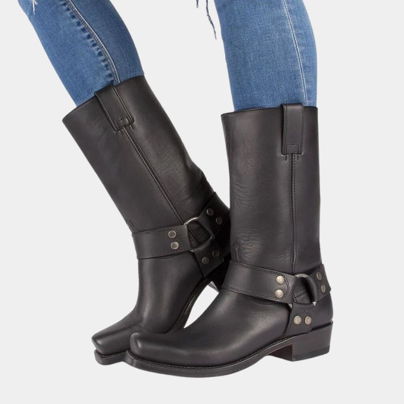 Rafe — Dark Saddle Cowboy Boots