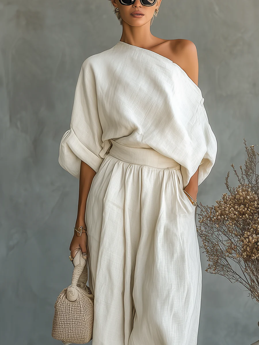 MILA | Ensemble Deux Pièces avec Design Épaule Dénudée