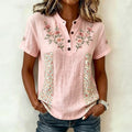 Blouse avec imprimé floral vintage