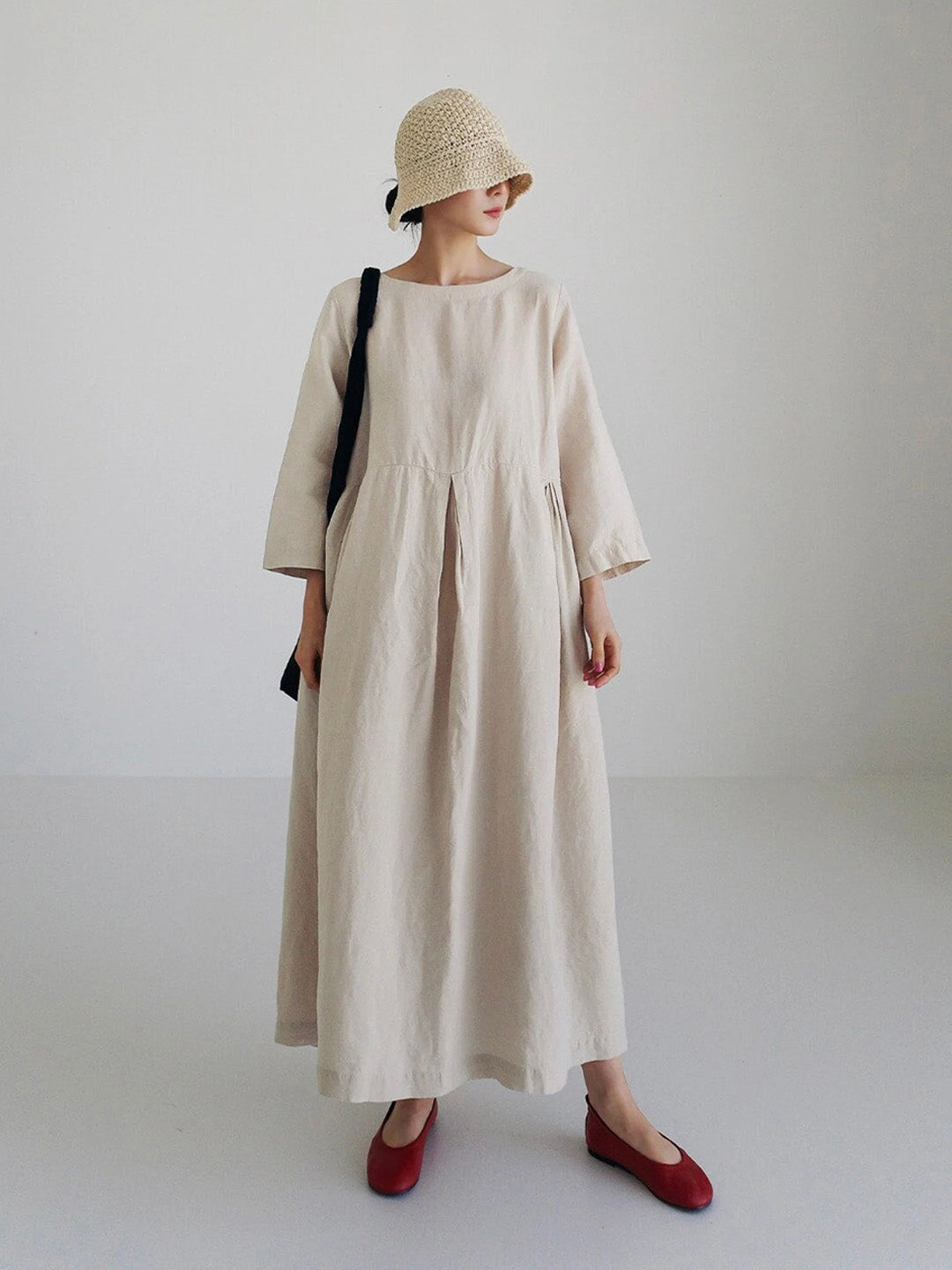 The Ivara — Flowing Maxi Dress in Dune