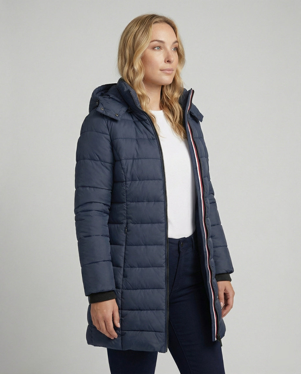 The Elia Longline — Marine Puffer Coat