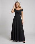 The Lyra — Midnight Off-Shoulder Gown