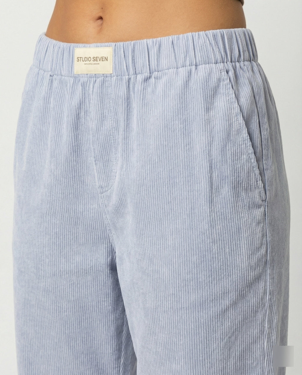 The Liora Corduroy Lounge Pant — Sky Blue