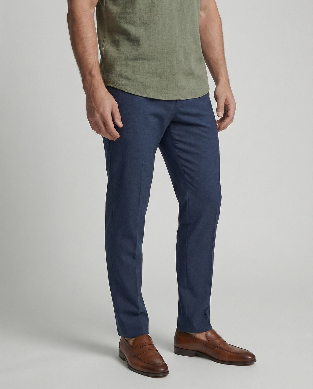 The Soren V-Neck Polo — Blush