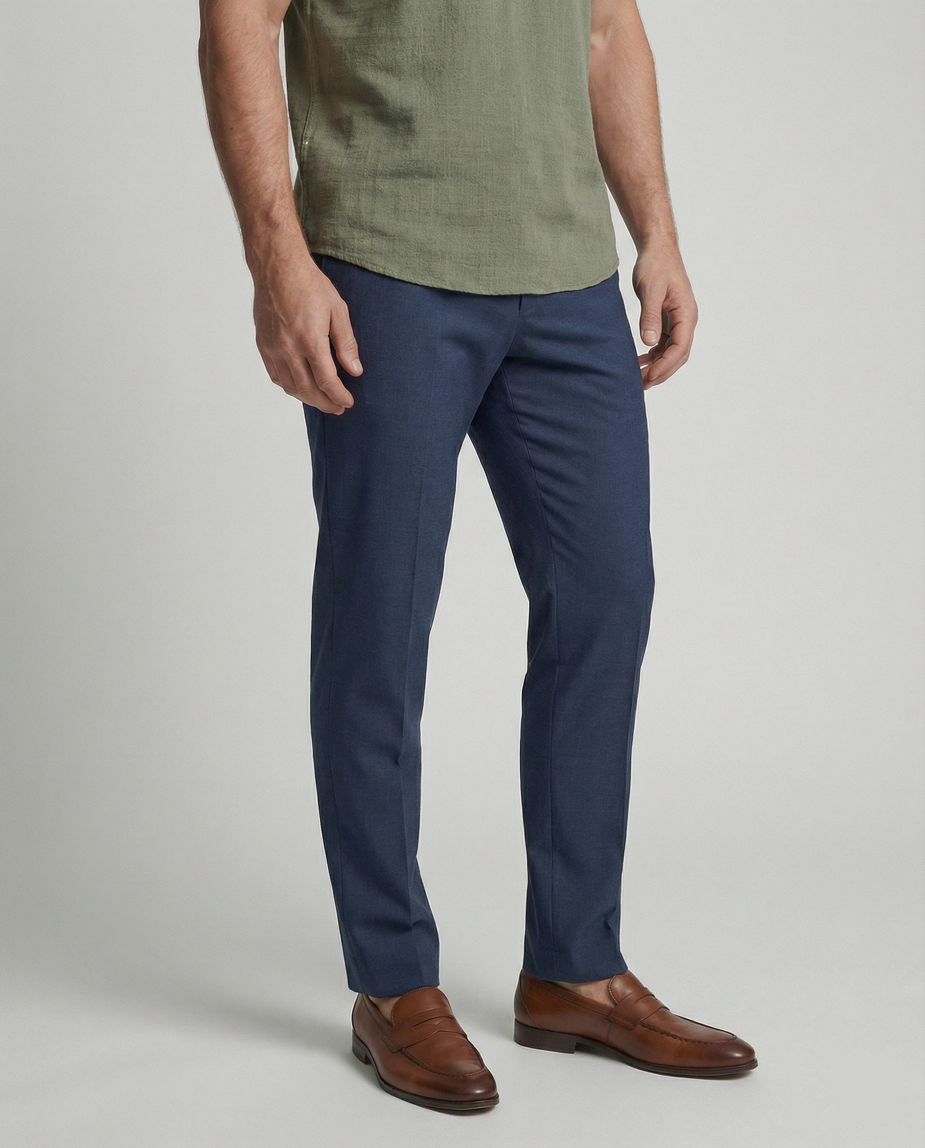 The Soren V-Neck Polo — Blush