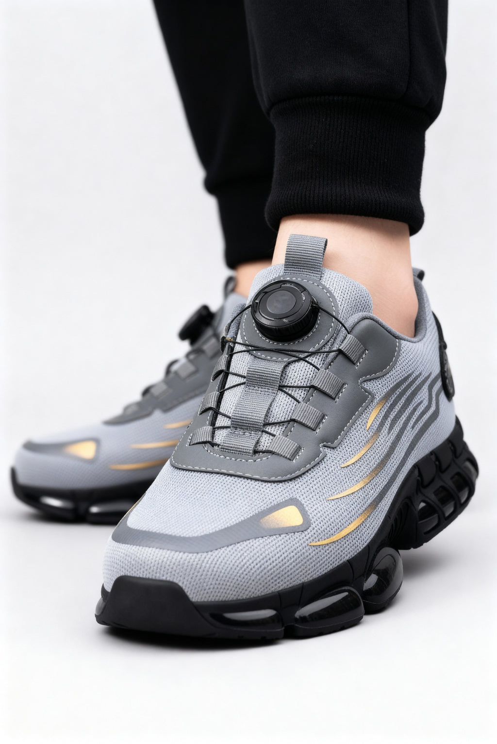 The Kyro Steel — Slate Dial Safety Shoes