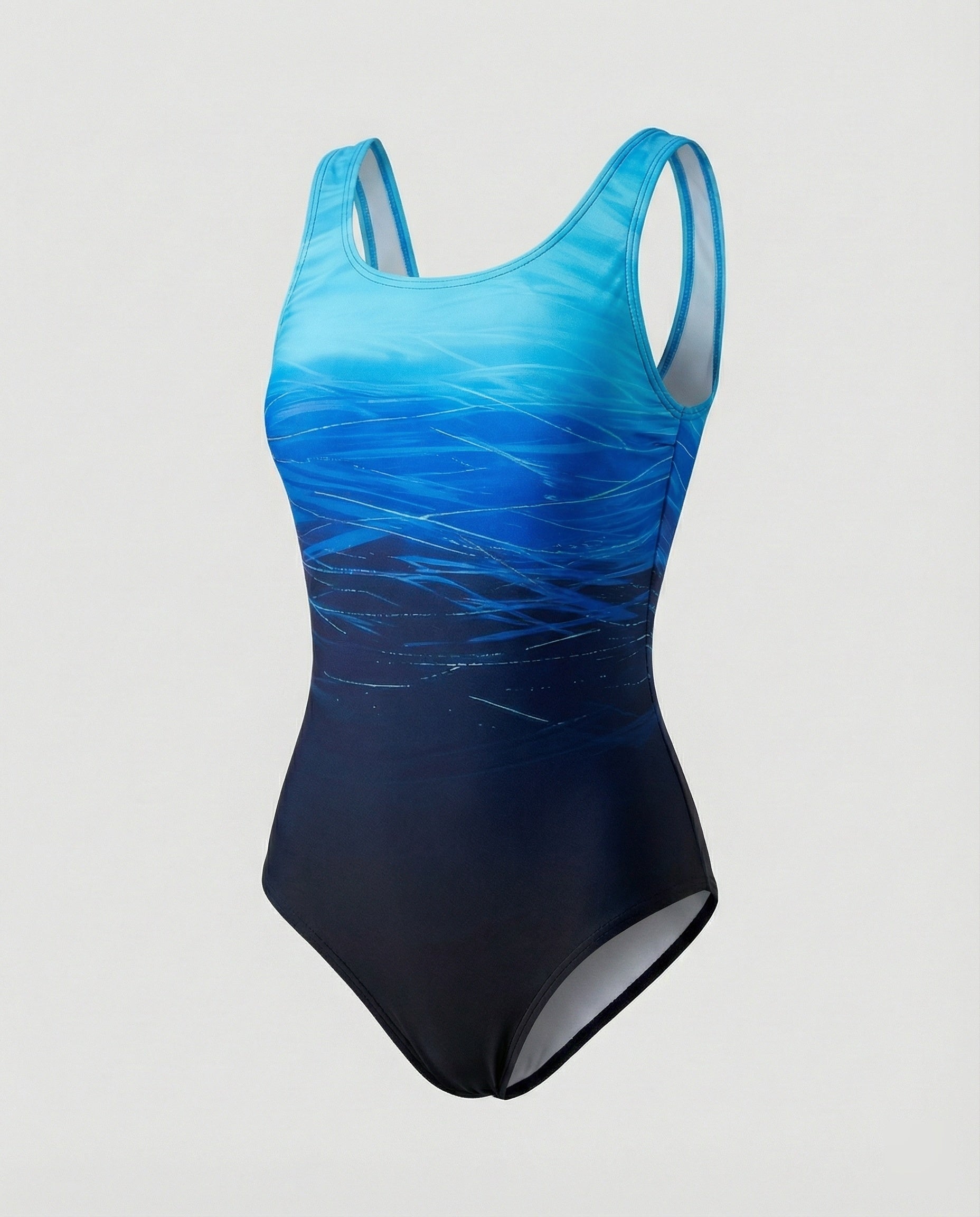 The Flora Ombre — Athletic One-Piece Swimsuit