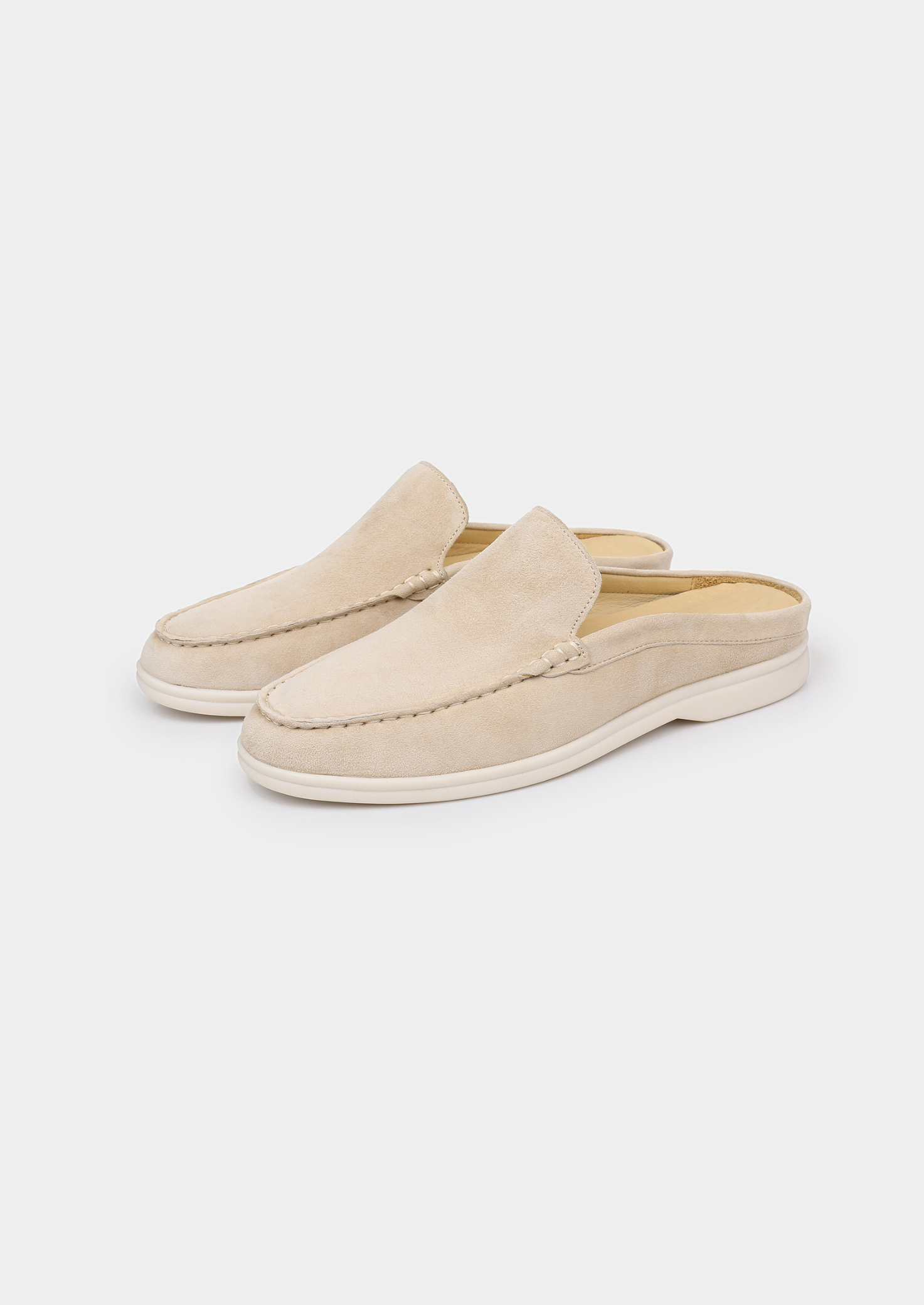 Chausson en daim ivoire Marina