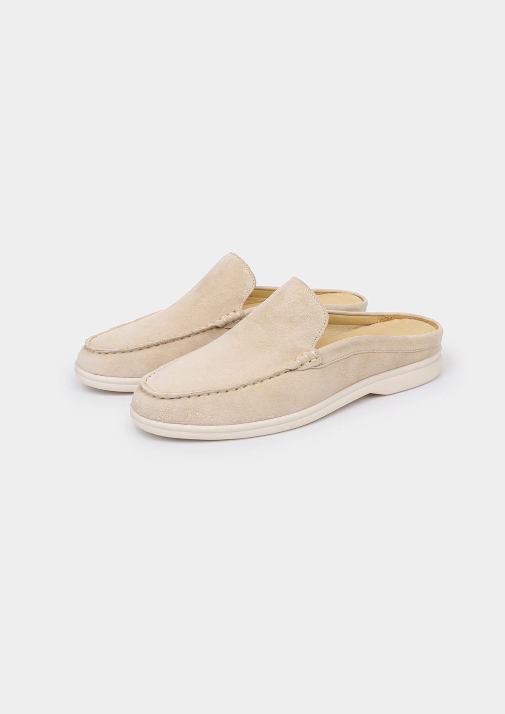 Chausson en daim ivoire Marina